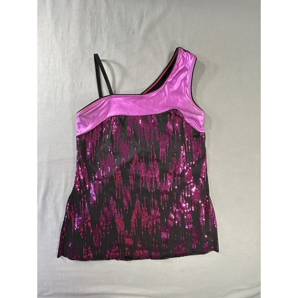 Curtain Call Costumes Asymmetrical ,‎ Single-Strap Tunic Top Kids XL